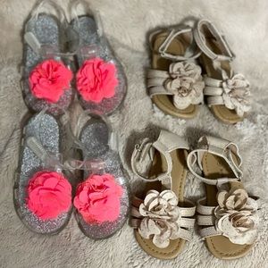 Little girl Sandal shoe bundle